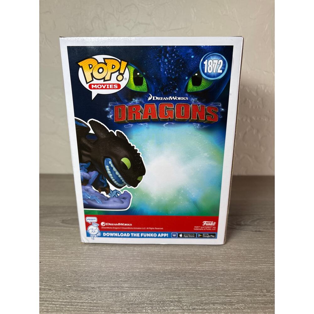 Funko Pop! How to Train Your Dragon- Toothless (Lightning)- #1872-4.4" Tall- NIB - Picture 2 of 3